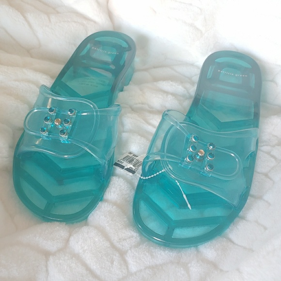 🔥SALE🔥 Rhinestone Jelly Slides - Picture 1 of 8